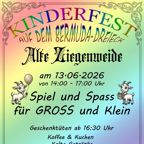 Kinderfest auf dem Bermudadreieck "Alte Ziegenweide e.V."