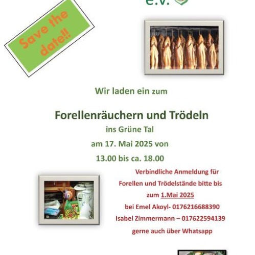 Forellenräuchern und Trödeln