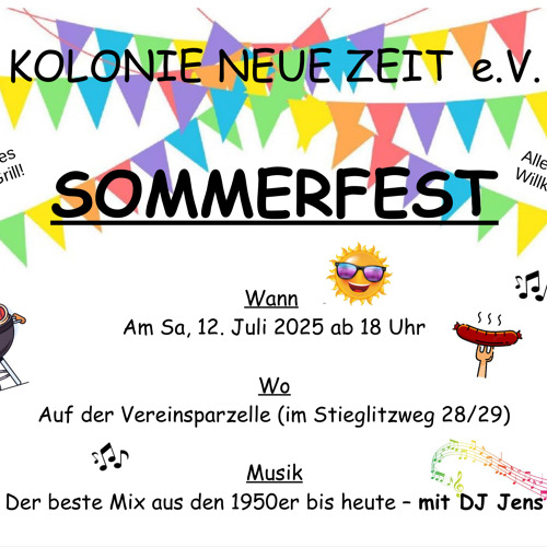 Sommerfest in der Kolonie „Neue Zeit“
