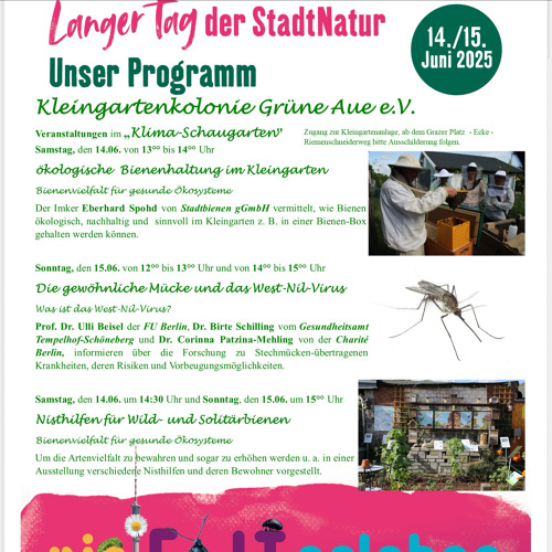 Langer Tag der StadtNatur am 14. + 15.6.2025