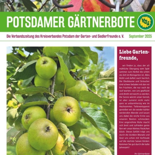September 2025 - Potsdamer Gärtnerbote