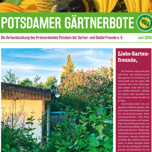 Juni 2026 - Potsdamer G&auml;rtnerbote