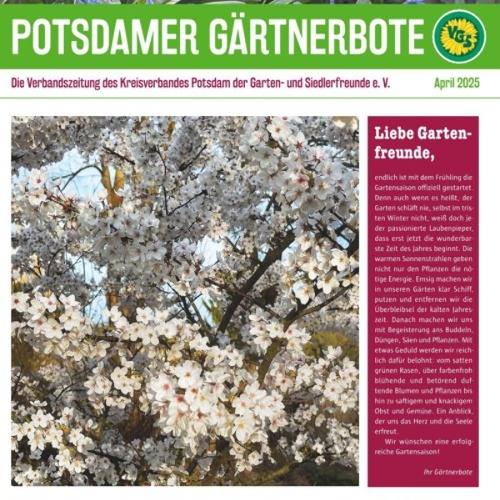 April 2025 - Potsdamer Gärtnerbote 