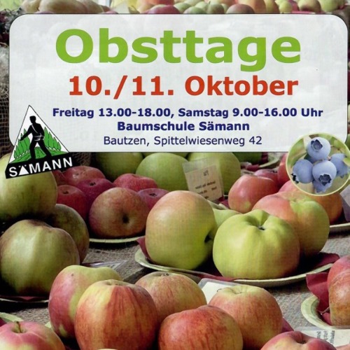 Obsttage in der Baumschule S&auml;mann