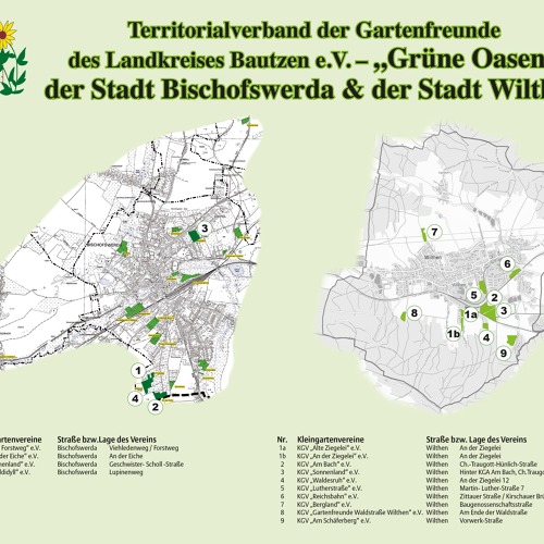 &Uuml;bersicht ﻿Bischofswerda & der Stadt Wilthen