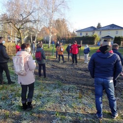 Gro&szlig;es Interesse bei Parzellenbesichtigung am 19.12.2020