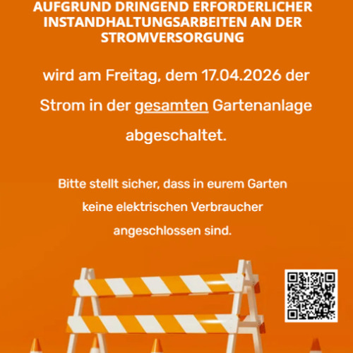 Strom abstellen ...