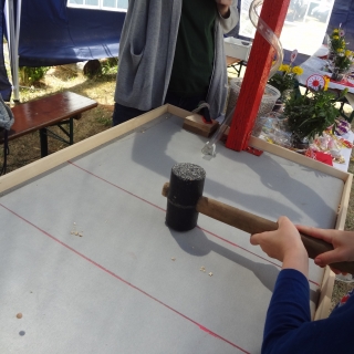 Stand 6, Erbsen zerschlagen