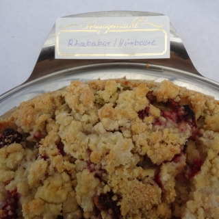 Rhabarber - Himbeer - Kuchen