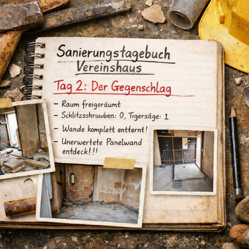 Sanierungstagebuch – Vereinshaus KGV „Uns Eck“ e.V.
