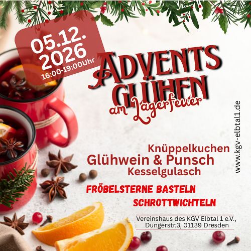 Adventsgl&uuml;hen am Lagerfeuer