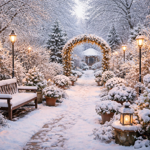 Arbeiten im Gartenmonat Januar