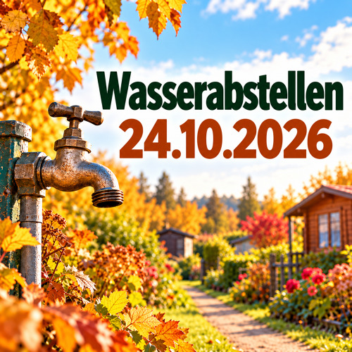 Wasserabstellen am 24. Oktober 2026