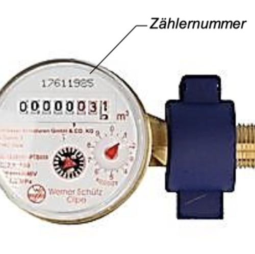 Verplombung der Wasseruhren in der Abteilung VII