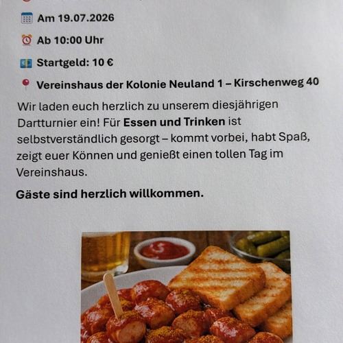 Dartturnier 2026