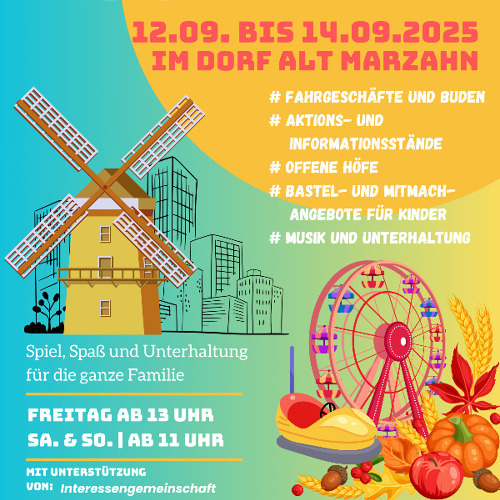 28. Alt-Marzahner Erntefest mit 30. Umweltfest 