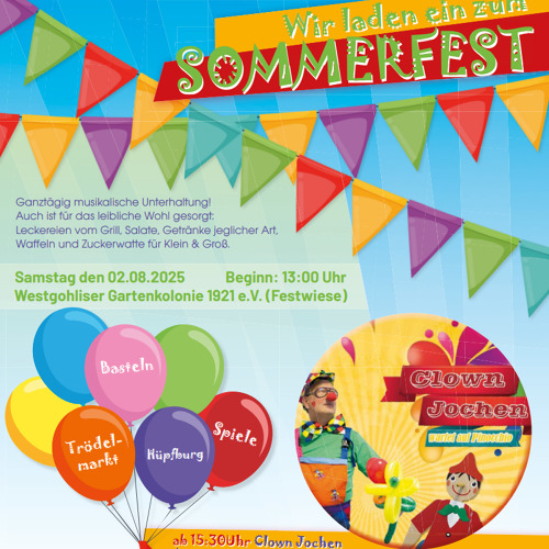Die Vorbereitungen für unser Sommerfest laufen...