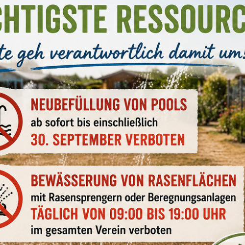 Wasser ist unsere wichtigste Ressource &ndash; Bitte geh verantwortungsvoll damit um