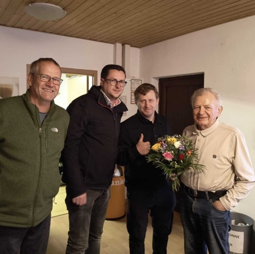 Verabschiedung von Heinz-Dieter Weber und Pachtvertragsübergabe