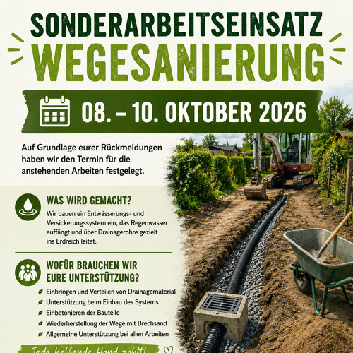 SONDERARBEITSEINSATZ &ndash; WEGESANIERUNG