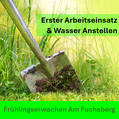 Es geht wieder los.. Arbeitseinsatz und Wasser Anstellen
