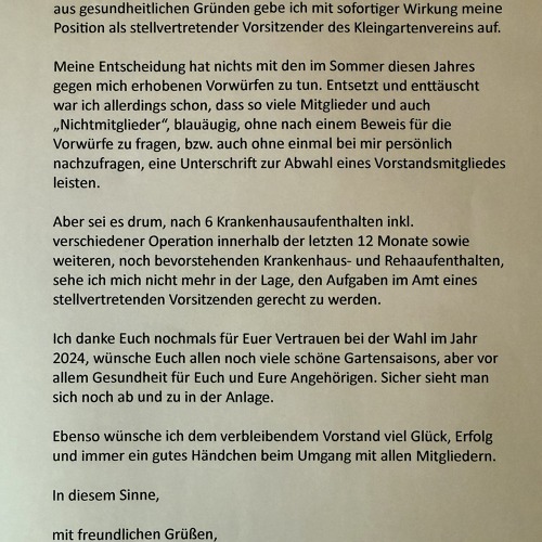 An alle Gartenfreunde